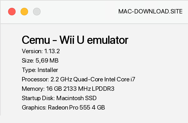 wii u emulator mac download